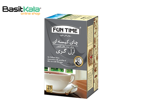 چای سیاه ارل گری کیسه‌ای 25 عددی فان تایم