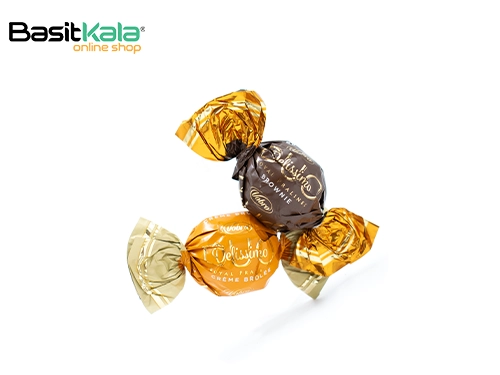 شکلات پرالین با مغز کرم بروله و براونی دلیسیمو وبرو