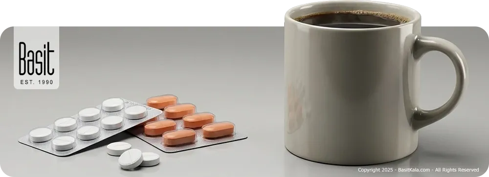 داروی سرماخوردگی در کنار قهوه