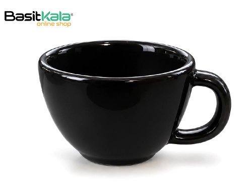 فنجان لته خوری سرامیکی مشکی