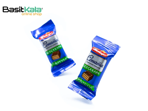 مینی ویفر بدون قند با روکش شکلات شیری پوبدا