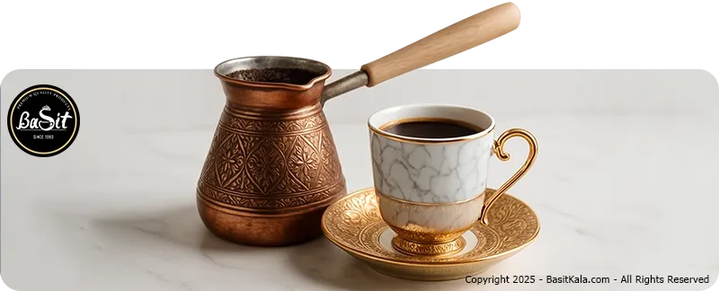 ایبریک یا قهوه جوش برای تهیه قهوه زغالی