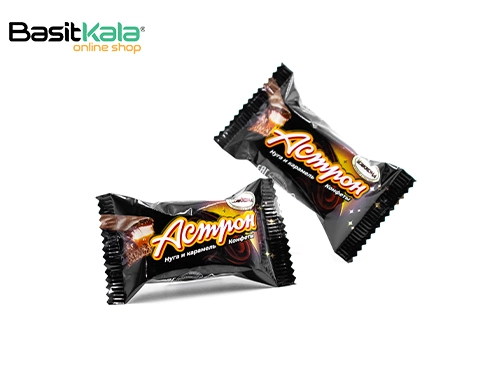 شکلات مغزدار نوقا و کارامل آسترون آکوند