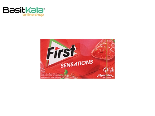 آدامس میوه ای با طعم توت فرنگی 27 گرم فیرست سنسیشن