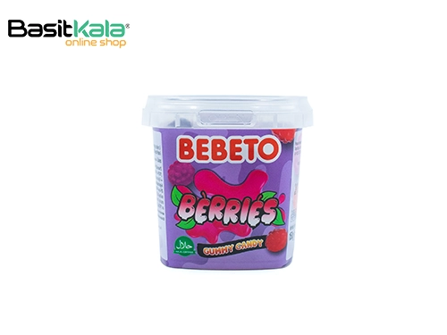 پاستیل سطلی با طعم میوه‌های قرمز 150 گرم ببتو