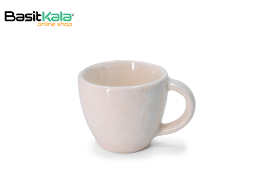 فنجان قهوه خوری سرامیکی صدفی سینگل