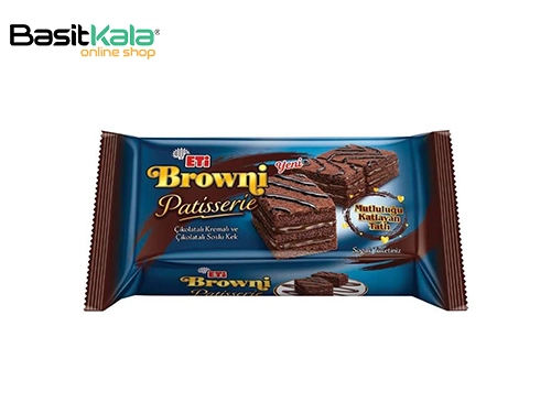 کیک براونی پاتیسری با کرم و سس شکلاتی 165 گرم اتی