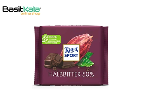 تابلت شکلات تلخ(50%) 100 گرم ریتر اسپرت