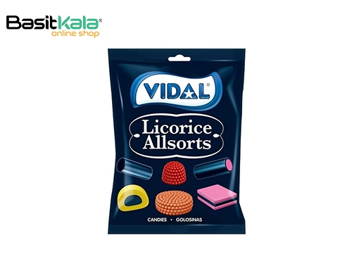 مخلوط پاستیل ژله ای و شیرینی شیرین بیان 90 گرمی ویدال