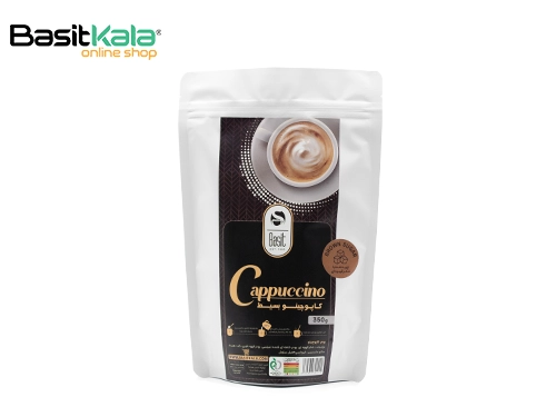 کاپوچینو با شکر قهوه‌ای بسیط