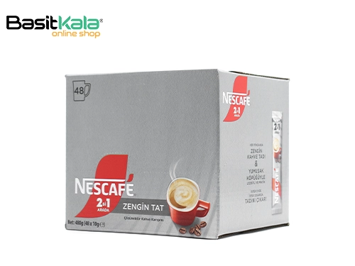 کافی میکس 2 در 1 ساشه‌ای بسته 48 عددی نسکافه