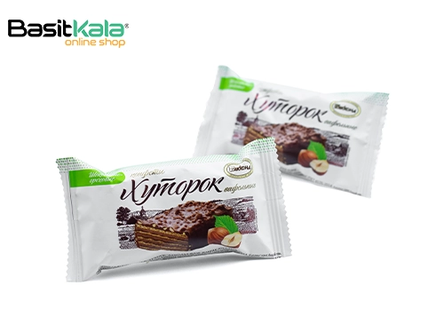 ویفر با مغز کرم فندقی و روکش شکلاتی زیموپوک آکوند