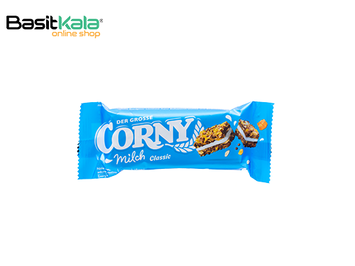 غلات بار کلاسیک عسلی با کرم شیری 40 گرم کورنی میلک