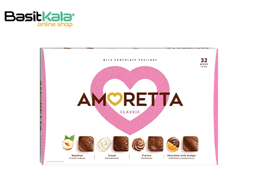 شکلات شیری پرالین کادویی آمورتا کلاسیک 215 گرم میشکو