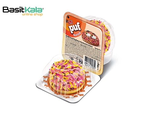بیسکوییت و مارشمالو با روکش ترافل رنگی 18 گرم اتی پوف