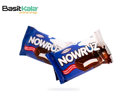 کیک شکلاتی با کرم شیری و روکش شکلاتی نوروز هاسار