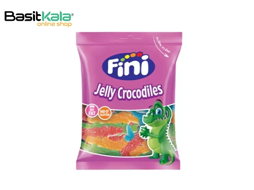 پاستیل شکری مدل کروکودیل بدون گلوتن 90 گرمی فینی