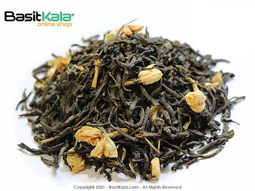 چای سبز کوهستان ( گل یاس ) 500 گرمی بسیط Basit