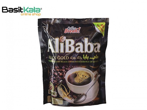 قهوه فوری ۴۰ عددی بلک گلد علی بابا Alibaba Black Gold