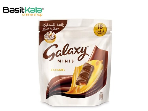 مینی شکلات کاراملی ۱۸ عددی 225 گرمی گلکسی Galaxy