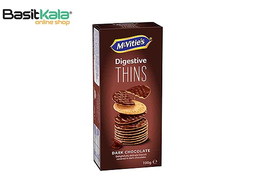 بیسکوئیت با روکش شکلات تلخ 100 گرمی مک ویتیز Mcvities Digestive