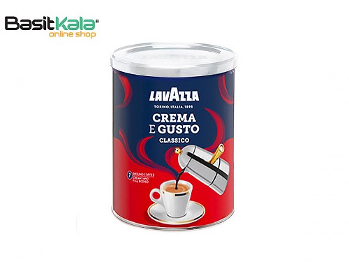 پودر قهوه لاواتزا ۲۵۰ گرمی کرما گوستو فلزی lavazza crema e gusto