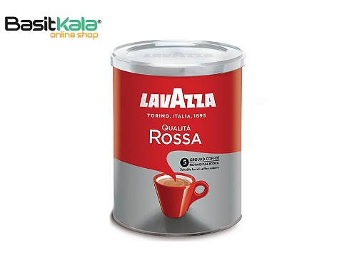 پودر قهوه کوالیتا روسا قوطی فلزی 250 گرمی لاواتزا LAVAZZA qualita ROSSA