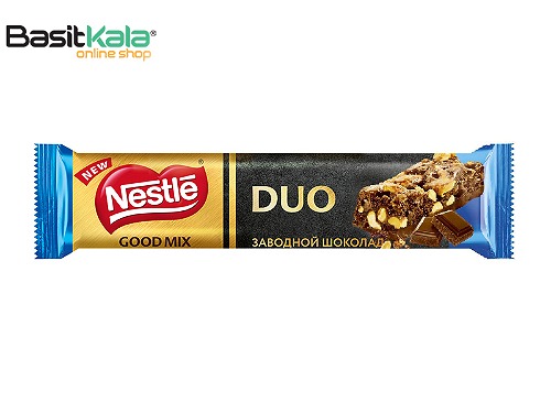 شکلات بار با مغز غلات و بادام زمینی گود میکس دابل نستله Nestle Duo