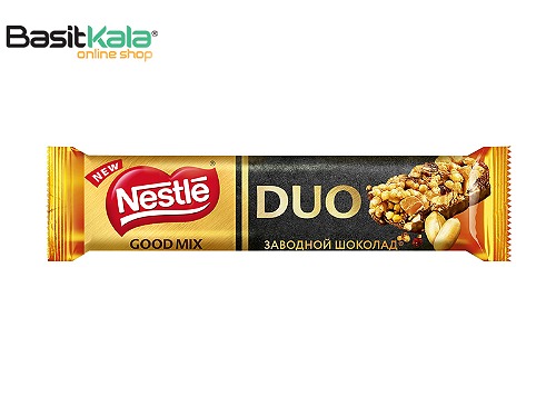 شکلات بار با مغز ذغال اخته و بادام زمینی گود میکس دابل نستله Nestle Duo