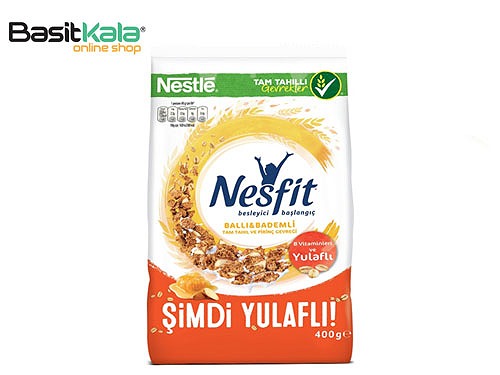 غلات صبحانه حاوی عسل و بادام 400 گرمی نسفیت Nestle nesfit