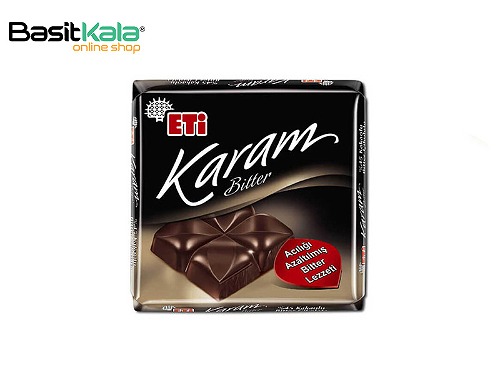 شکلات تلخ با 45% کاکائو 60 گرم اتی کارام ETI Karam