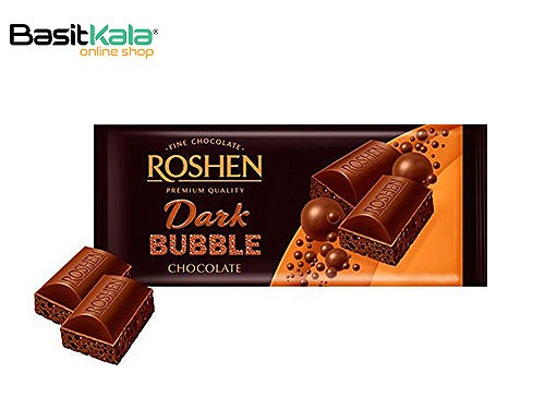 شکلات تلخ حباب دار 80 گرمی روشن ROSHEN dark bubble