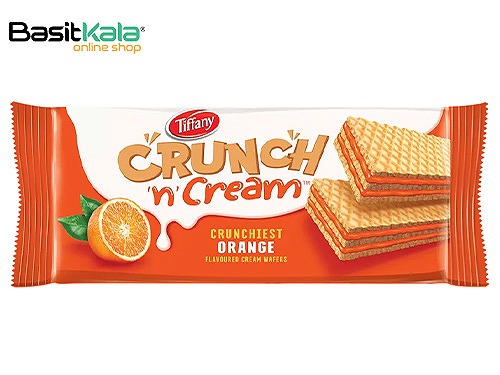 ویفر پرتقالی 153 گرمی کرانچ تیفانی TIFFANY Crunch n Cream