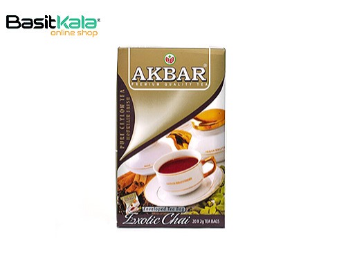 چای کیسه ای اگزوتیک 20 عددی اکبر AKBAR exotic chai