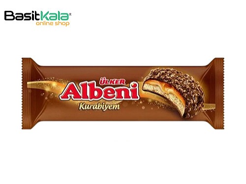 بیسکوییت کاراملی با روکش شکلات شیری و تکه های بیسکوییت 170 گرم آلبنی اولکر Albeni Ulker