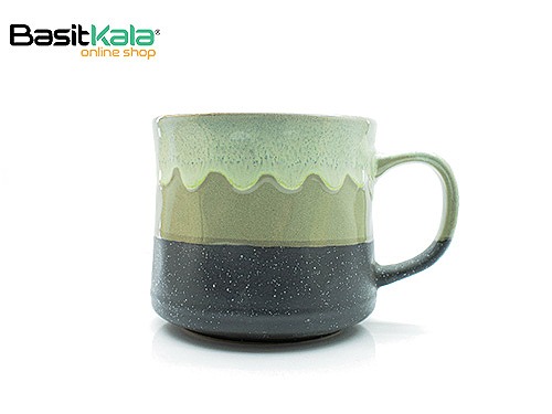 ماگ سرامیکی سه رنگ طرح لاوا 550 میلی لیتری Ceramic Lava Mug