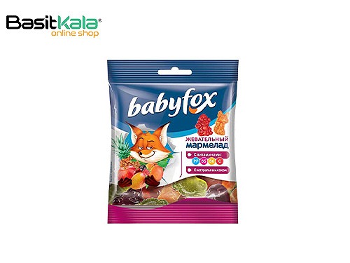 پاستیل میوه ای طرح روباه و میمون 30 گرمی بیبی فاکس Baby fox