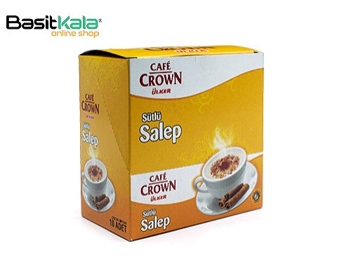 پودر نوشیدنی ساشه ای ثعلب حاوی شیر 10 عددی کافه کراون اولکر ulker CAFE CROWN