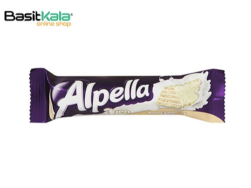 ویفر شکلات سفید با مغز کرم شیری آلپلا Alpella 3gen
