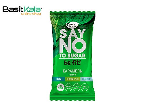 آبنبات بدون قند با طعم کارامل، نعناع، اکالیپتوس و چای سبز 60 گرمی اسمارت فورمولا Smart Formula say no to sugar
