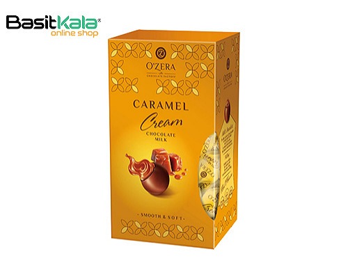 شکلات شیری کادویی با مغز کرم کارامل مخصوص 200 گرم اوزرا OZERA caramel cream