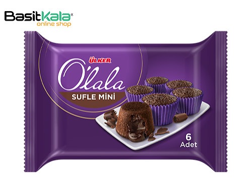 مینی کیک سوفله شکلاتی با مغز شکلات 6 عددی اولالا  Ulker O'lala sufle mini