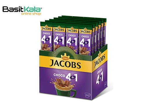 کافی میکس شکلاتی 4 در 1 بسته 24 عددی جاکوبز JACOBS