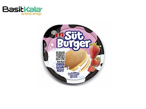کیک با مغز کرم شیر و توت فرنگی (شیر برگر) 35 گرم اتی سوت برگر ETi Sut Burger