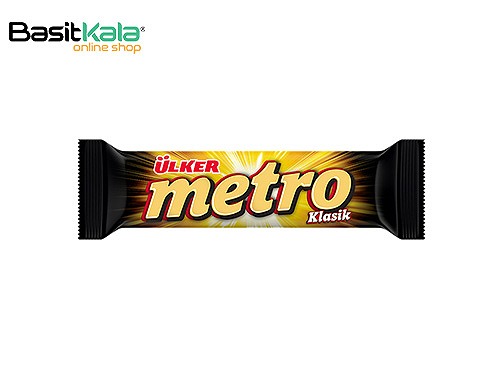 شکلات مترو کلاسیک با مغز نوقا و کرم کارامل 36 گرم اولکر Metro klsik Ulker
