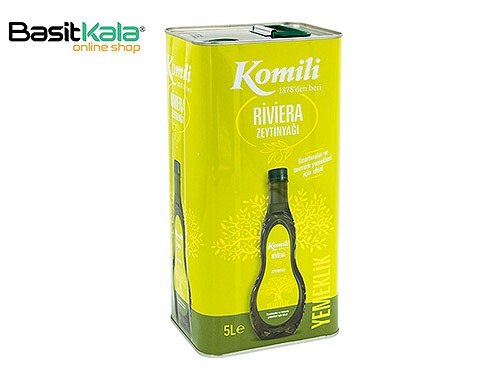 روغن زیتون ریویرا ترکیب فرابکر و تصفیه شده 5 لیتری کومیلی KOMILI riviera
