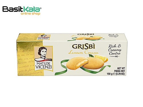کوکی گریسبی با مغز کرم لیمویی 150 گرم ماتیلدا ویچنزی MATILDE VICENZI grisbi lemon