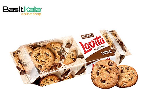 کوکی کلاسیک لاویتا همراه با تکه های شکلات 150 گرم روشن ROSHEN lovita classic cookies