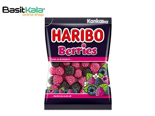پاستیل میوه ای با طعم تمشک 80 گرمی هاریبو HARIBO berries