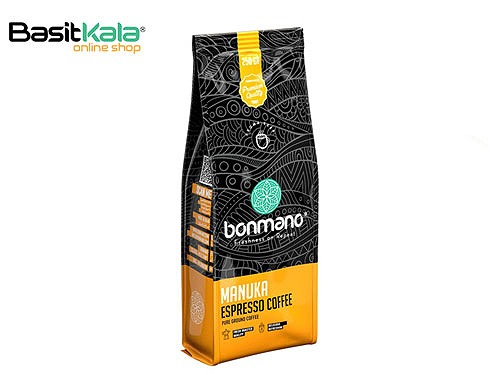 پودر قهوه اسپرسو 100% عربیکا مانوکا 250 گرم بن مانو Bonmano Manuka